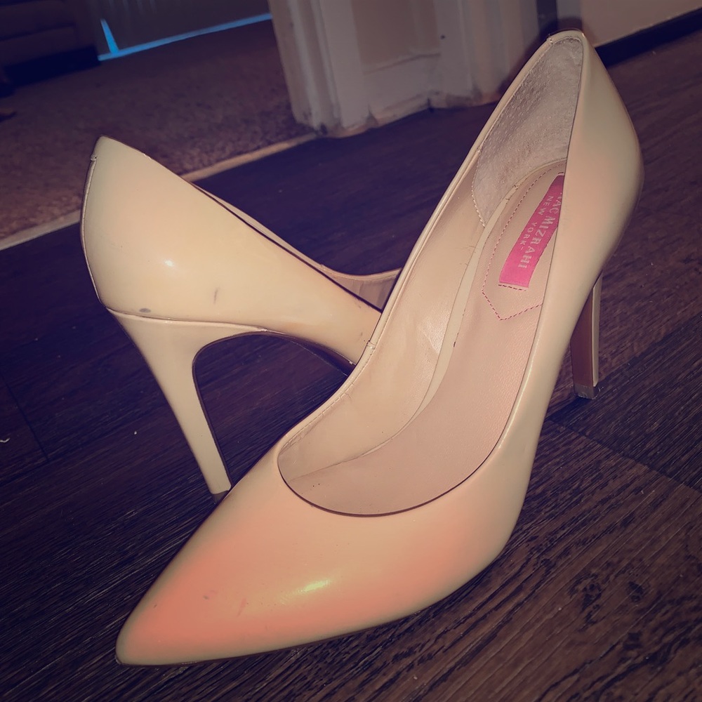 Tan pumps